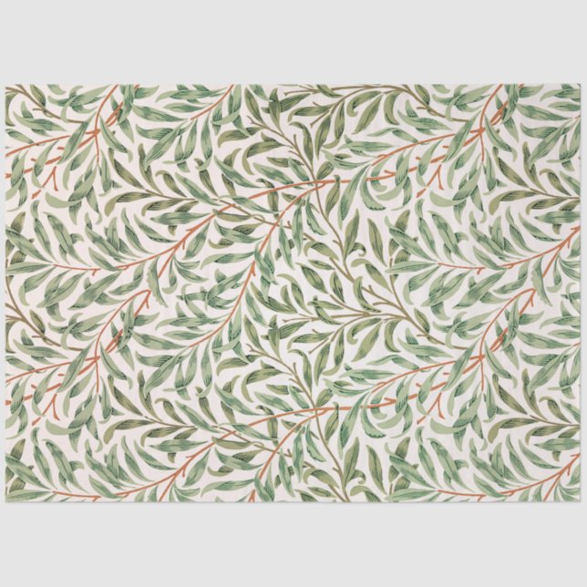 Patrón Willow, Papel de tejidos William Morris (Anverso)
