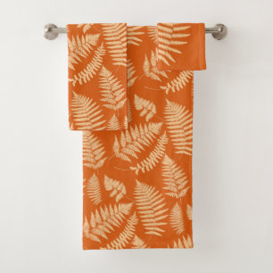 Patrón Woodland Fern, Naranja mandarín