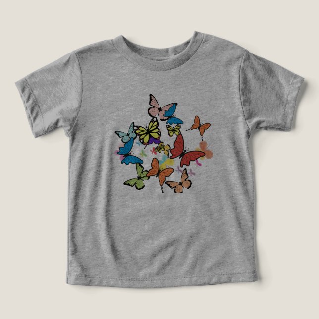 Patronato de mariposa de bebé de camiseta (Diseño delantero )