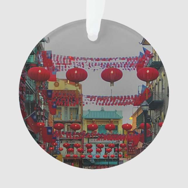 Patrones Chinatown de San Francisco #4 Ornamento (Anverso)
