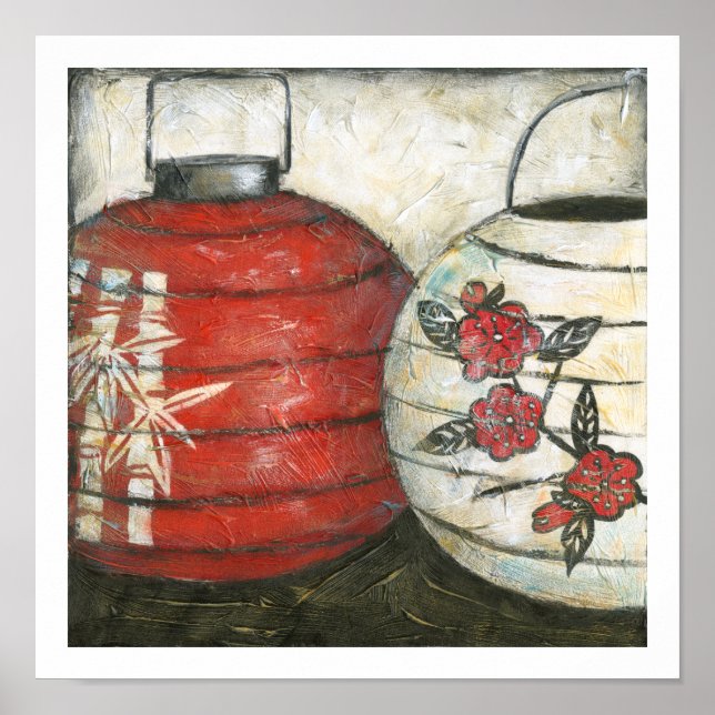 Patrones chinos de Año Nuevo con impresión floral (Frente)