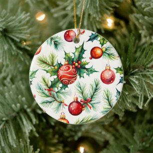 Patrones de adornos navideños festivos