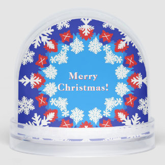 Patrones de copos de nieve y regalo