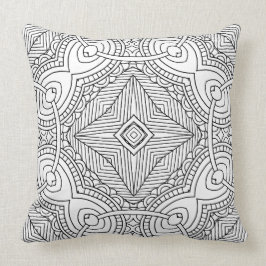 Patrones de Doodle Colores Cojines decorativos de 