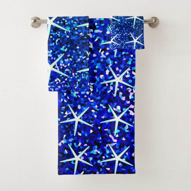 Patrones de estrella de mar brillantes con sombra  (In situ)