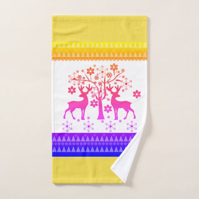 patrones de navidad (Toalla de mano)