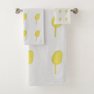 Patrones de tulipán dorado amarillo dorado y gris