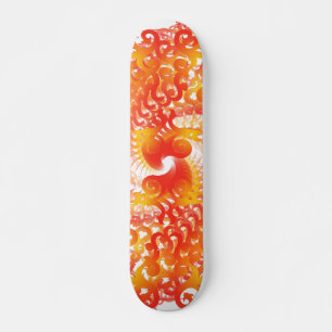 Patrones en espiral psicodélicos: Skateboard perso