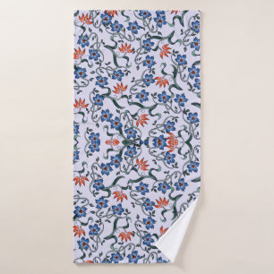 Patrones florales azules vibrantes con enredaderas