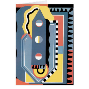 Patrones geométricos de jazz Pochoir Art Déco vint