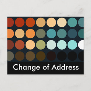 Patrones geométricos   Tarjeta postal de cambio de