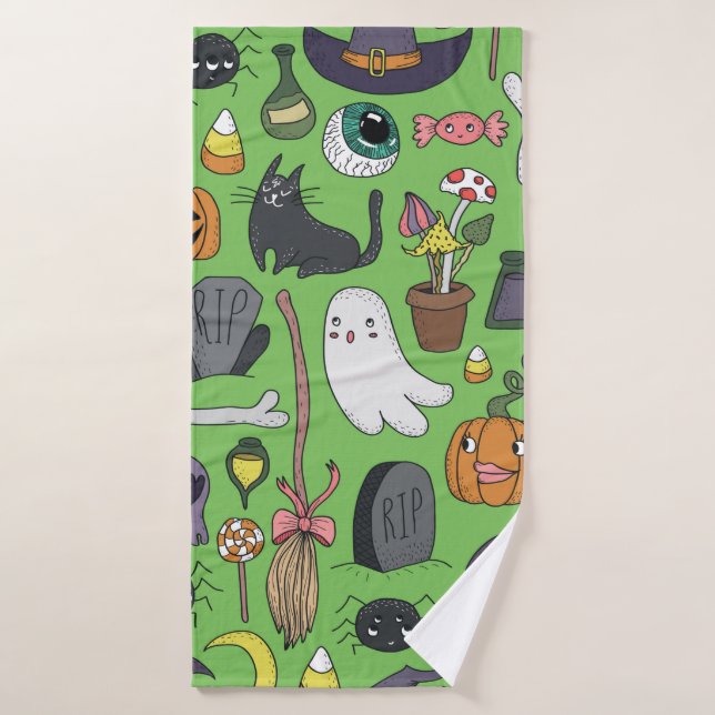 Patrones impecables dibujados a mano con una mano  (Toalla de baño)