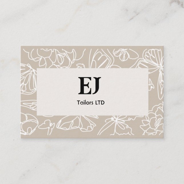 Patrones simples tarjetas de visita (Anverso)