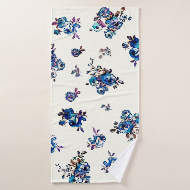 Patrones sin fisuras de papel textil y papel pinta (Toalla de baño)