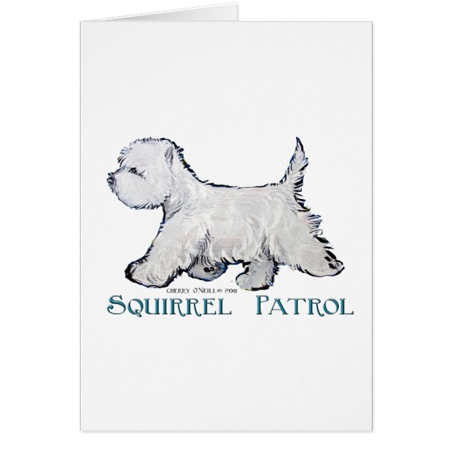 Patrulla de la ardilla de Westie (Frente)