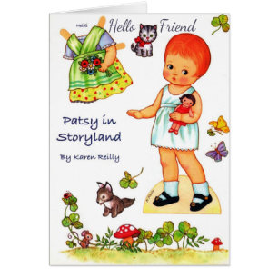 Patsy in Storyland Paper Doll corte la tarjeta de 