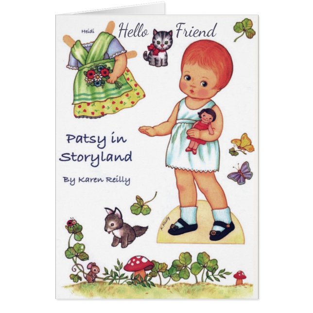 Patsy in Storyland Paper Doll corte la tarjeta de  (Frente)