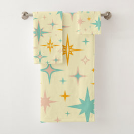 Pattern of colorful retro stars