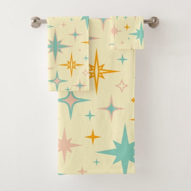 Pattern of colorful retro stars (In situ)