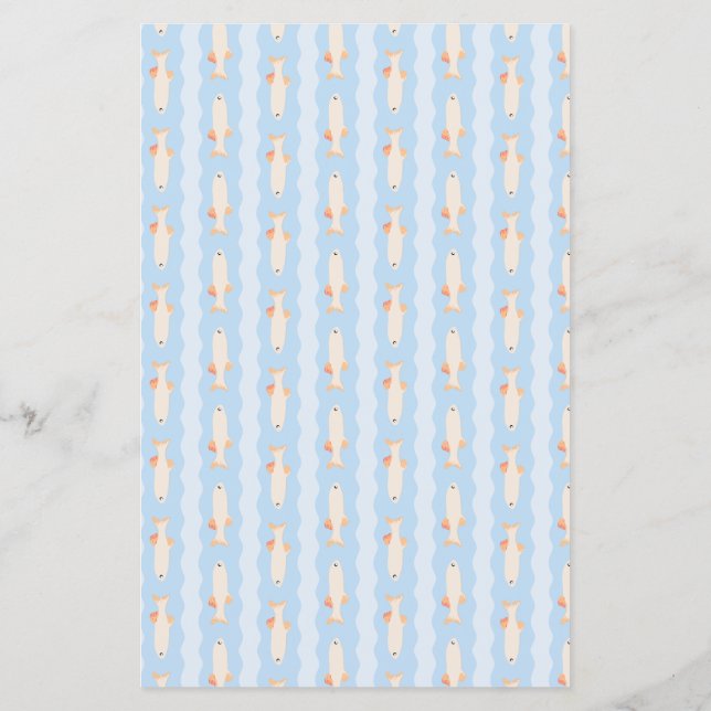 patterned scrap booking paper nautical Flyer (Atrás)