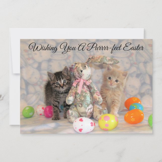 Patton y Buffington's Easter Bunny - Tarjeta plana (Anverso)