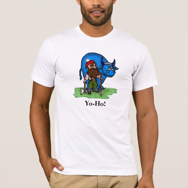 ¡Paul Bunyan Yo-Ho! ¡Personalizar de la camiseta (Anverso)