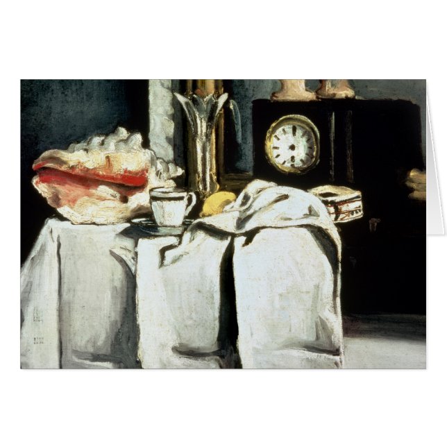 Paul Cezanne el | el reloj de mármol negro, c.1870 (Anverso (Horizontal))