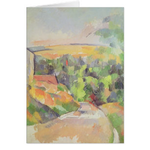 Paul Cezanne el   la curva en el camino, 1900-06