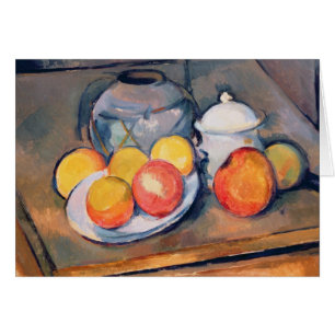 Paul Cezanne el Paja-cubrió el florero