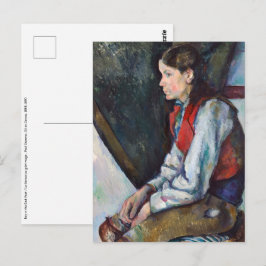Paul Cezanne - Niño en la postal Red Vest