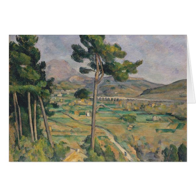 Paul Cezanne | Paisaje con viaducto (Anverso (Horizontal))