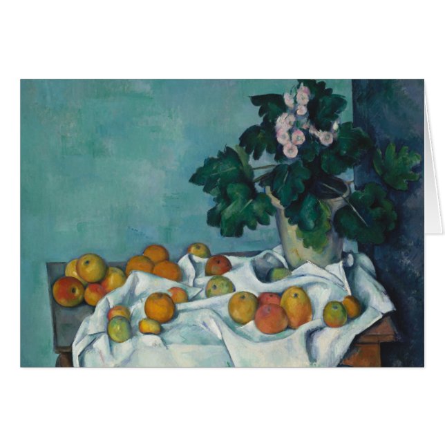 Paul Cezanne | Vida residual con manzanas y una ol (Anverso (Horizontal))
