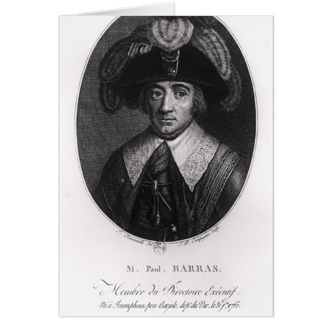 Paul Francois Jean Nicolás Vicomte de Barras (Frente)