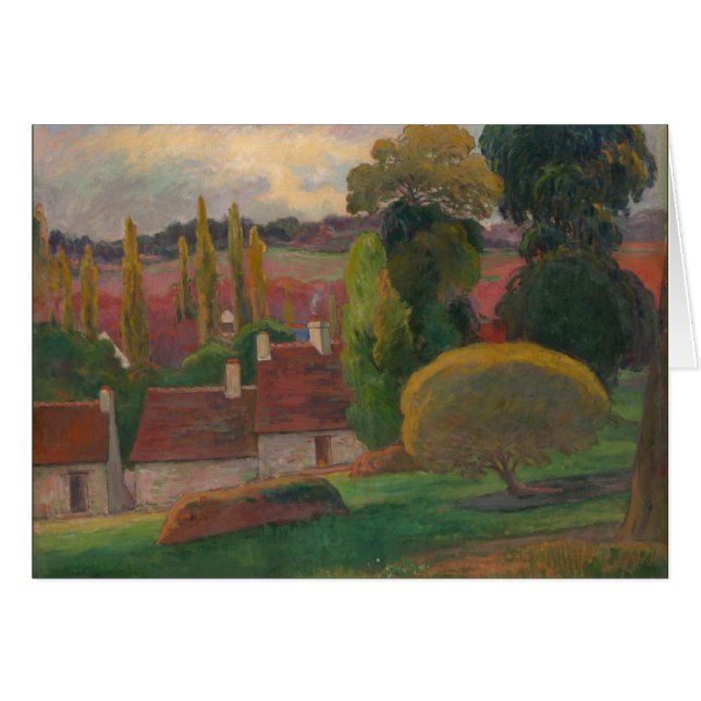 Paul Gaugin "Una granja en Bretaña" (Anverso (Horizontal))