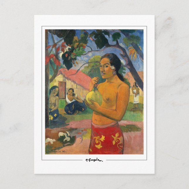 Paul Gauguin #352 - postal Bella Artes (Anverso)