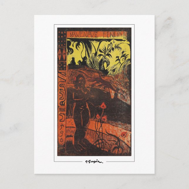 Paul Gauguin #513 - postal Bella Artes (Anverso)