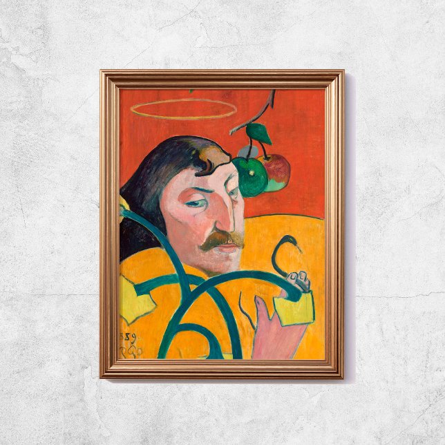Paul Gauguin autorretrato arte moderno (Paul Gauguin Self Portrait Modern Art Poster
)