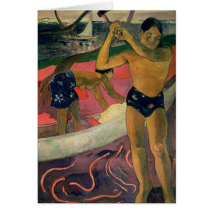 Paul Gauguin el el hombre con un hacha, 1891