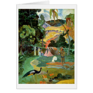 Paul Gauguin el Matamoe o, paisaje con los pavos