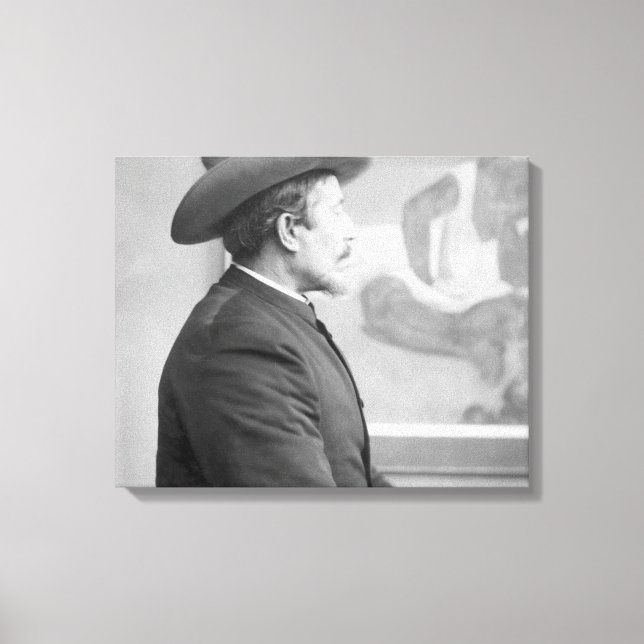 Paul Gauguin frente a sus lienzos (Anverso)