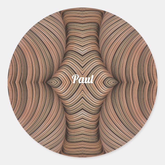 PAUL ~ Guay patrón fractal ~ original ~ Pegatina (Anverso)
