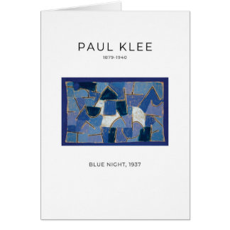 Paul Klee, Blue Night (1937) - Tarjeta Bella Artes