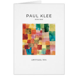 Paul Klee, Elegant Modern Absract Fine Art Card