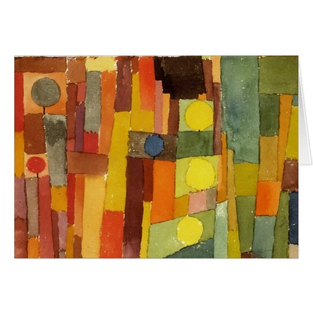 Paul Klee En El Estilo Del Arte De Las Acuarelas D (Anverso (Horizontal))