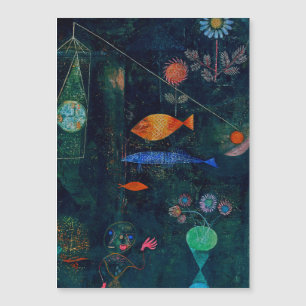 Paul Klee Fish Magic Resumen Pintura de arte gráfi