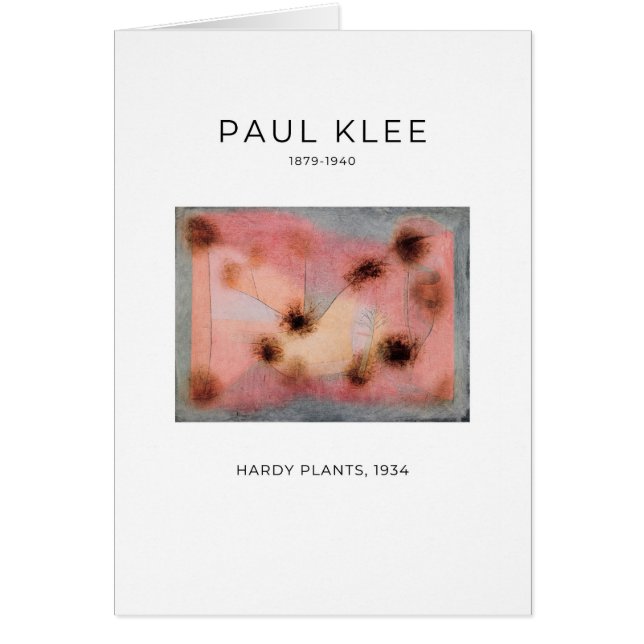 Paul Klee, Hardy Plants (1934) - Tarjeta Bella Art (Frente)