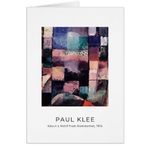 Paul Klee, Motif de Hammamet - Tarjeta Bella Artes