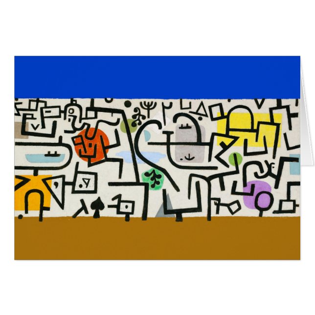 Paul Klee Rich Harbor Abstrae Expressionismo (Anverso (Horizontal))