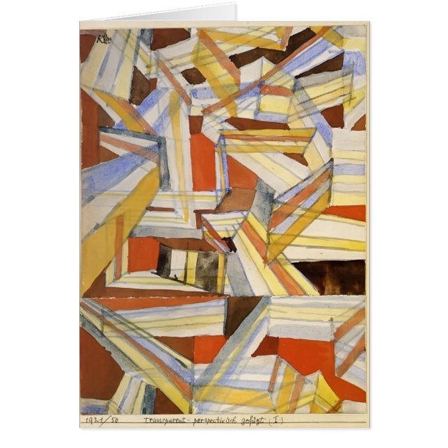 Paul Klee: Transparente en la perspectiva (Frente)