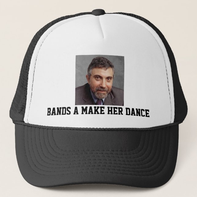 Paul Krugman congriega hace su gorra del camionero (Anverso)